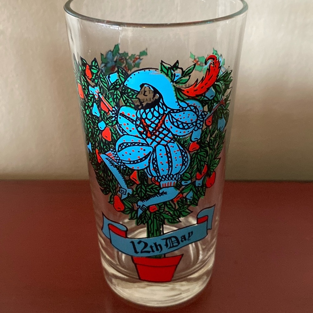 Days of Christmas glass